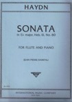 Sonata in Eb major, Hob. III, No. 80, for Flute and Piano. 9790220422119