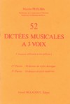 52 Dictées musicales à 3 voix