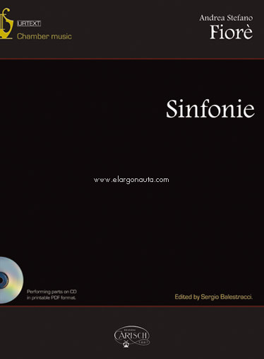 Sinfonie, for two violins, cello and basso continuo. Urtext