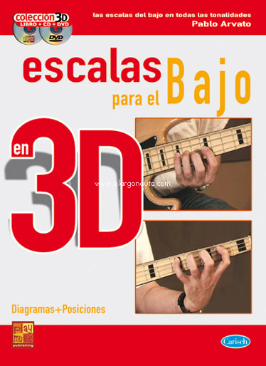 Escalas para el bajo, en 3D