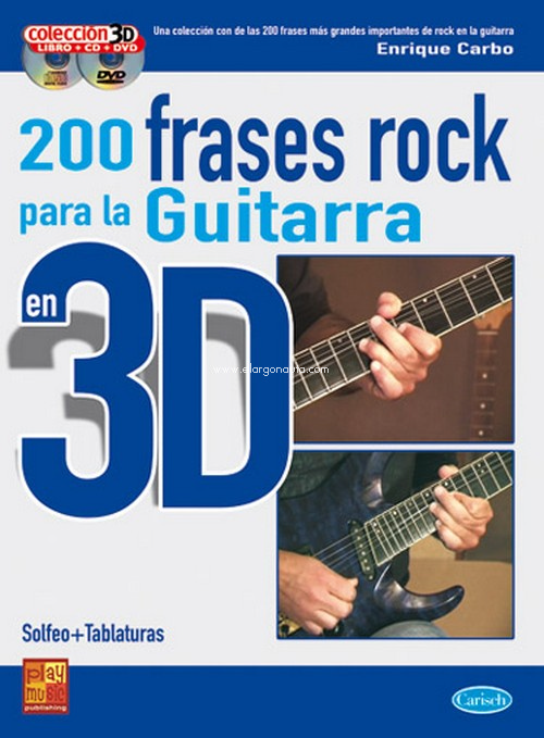 200 frases rock para la guitarra, en 3D