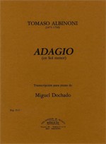 Adagio, en Sol menor, para piano. 9790350300707