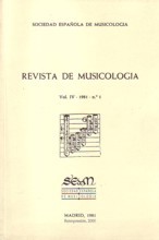 Revista de Musicología, vol. IV, 1981, nº 1. 26231