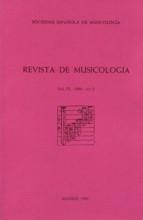 Revista de Musicología, vol. IX, 1986, nº 2. 26239