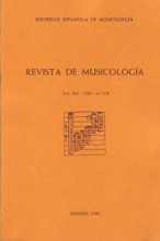 Revista de Musicología, vol. XII, 1989, nº 2-B. 26245