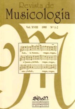 Revista de Musicología, vol. XVIII, 1995, nº 1-2. 26260