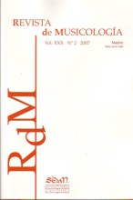 Revista de Musicología, vol. XXX, 2007, nº 2. 26278