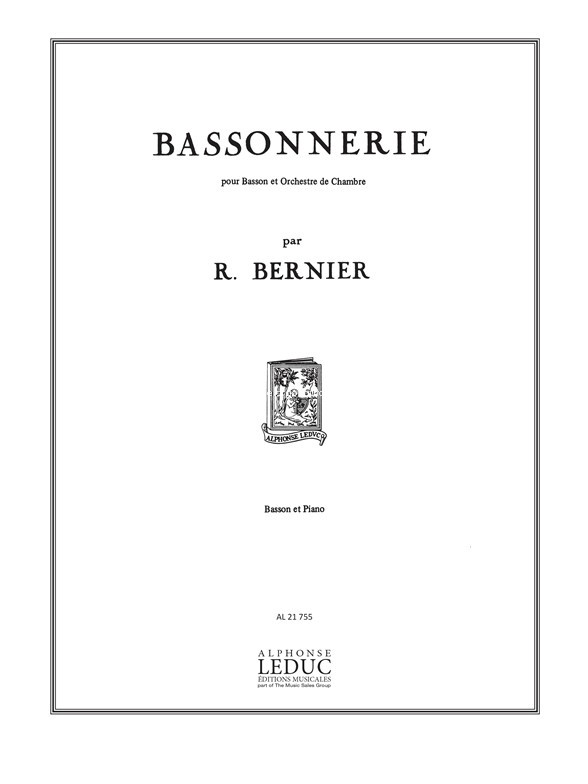 Bassonnerie, basson et piano