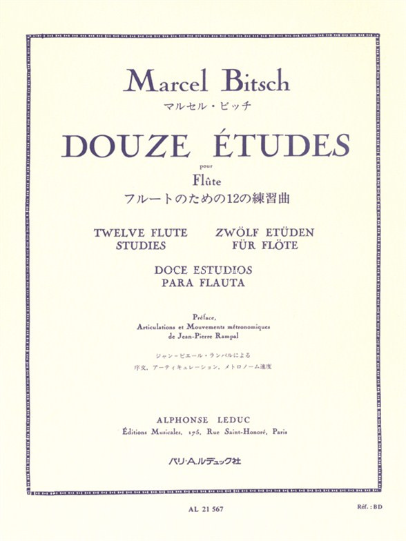 12 Etudes, Flute