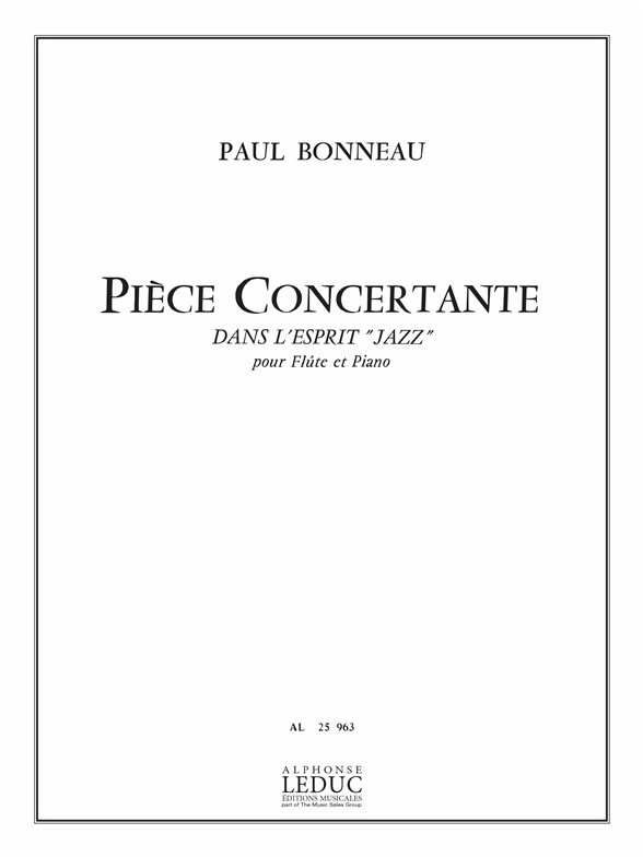 Piece Concertante Dans LEsprit Jazz, Flute and Piano
