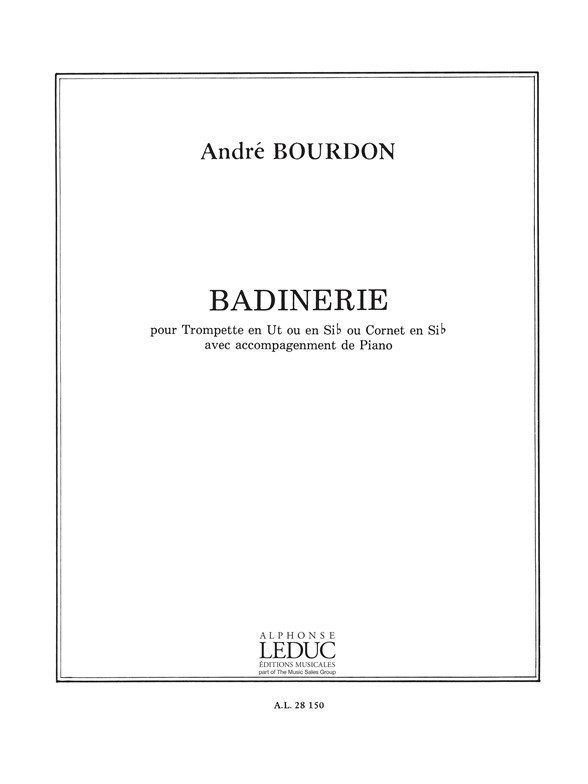 Badinerie, Trumpet In C or B-Flat and Piano