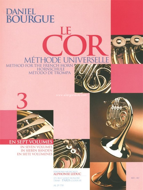 Le Cor, vol. 3 (Método de trompa). 9790046297700