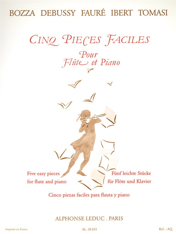 Cinq Pièces Faciles, Flute and Piano