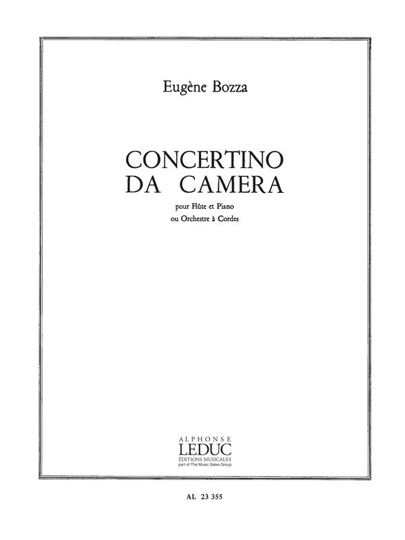 Concertino da camera, pour flûte et piano