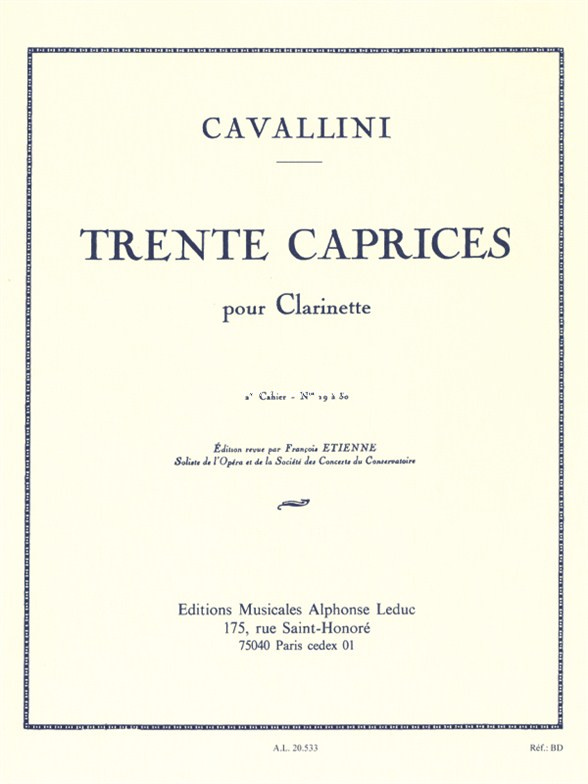 30 Caprices For Clarinet Vol.2