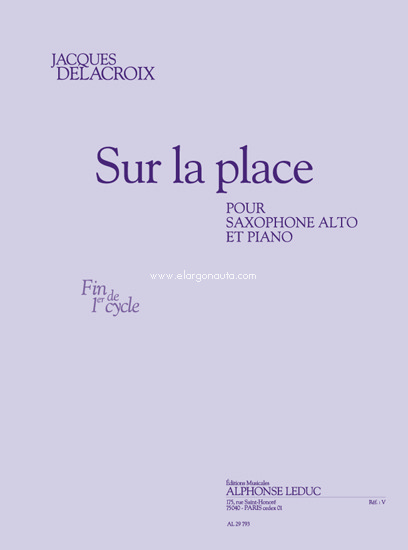 Sur la place, pour saxophone alto et piano