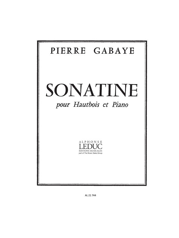 Sonatine pour hautbois et piano