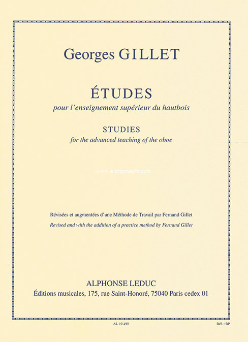 Studies for the Advanced Teaching of the Oboe = Études pour l'enseignement supérieur du hautbois