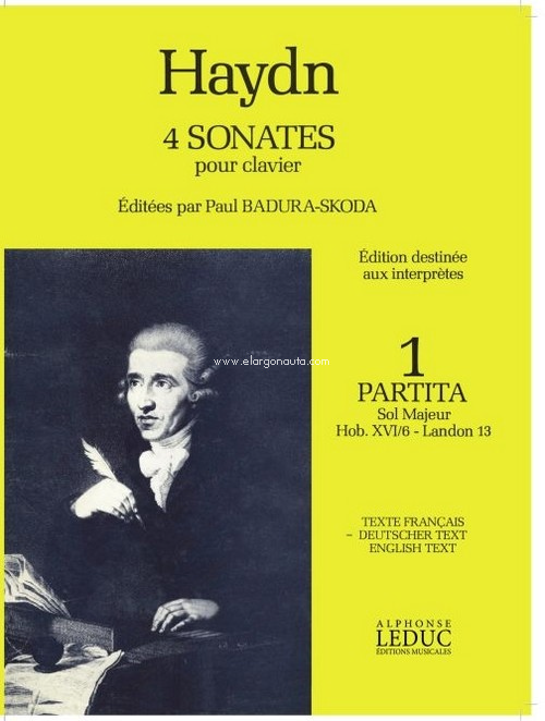 4 Sonatas Volume 1 In G Hob 16/6, Piano