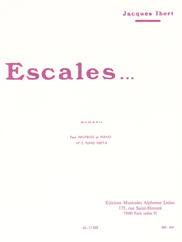 Escales, Oboe and Piano