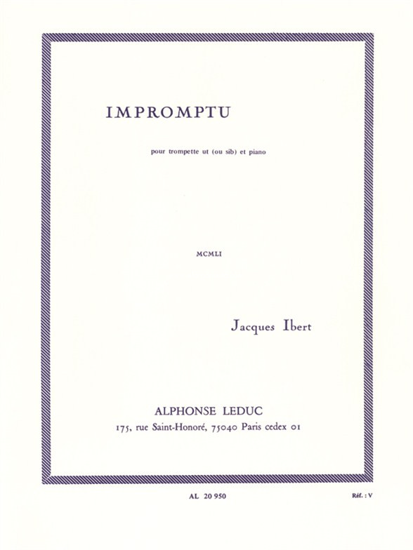 Impromptu, Trumpet In C and Piano