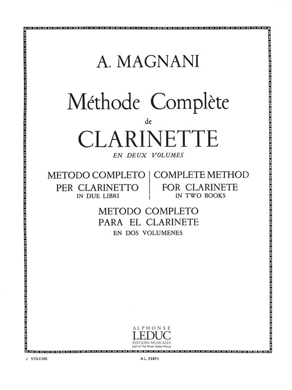 Méthode complète Vol.2, Clarinet