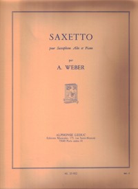 Saxetto, pour saxophone alto et piano