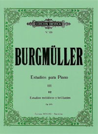 12 Estudios melódicos y brillantes, op. 105, para piano