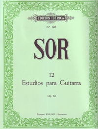 12 Estudios para guitarra, Op. 60. 9788480205146