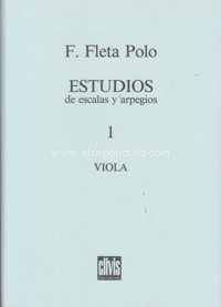 Estudios de escalas y arpegios, viola, nº 1: 1ª posición