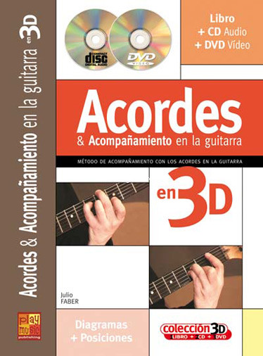 Acordes & acompañamiento en la guitarra en 3D