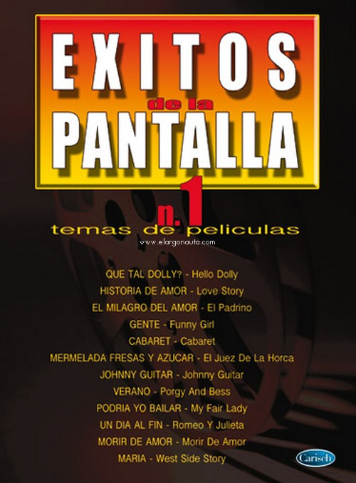 Éxitos de la Pantalla nº 1: Temas de Películas (voz, piano y gutarra)