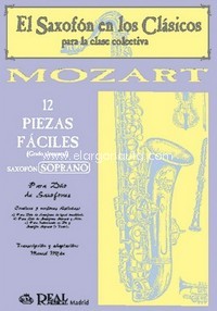 12 Piezas Fáciles (Grado Elemental) para Saxofón Soprano. 9788438706039