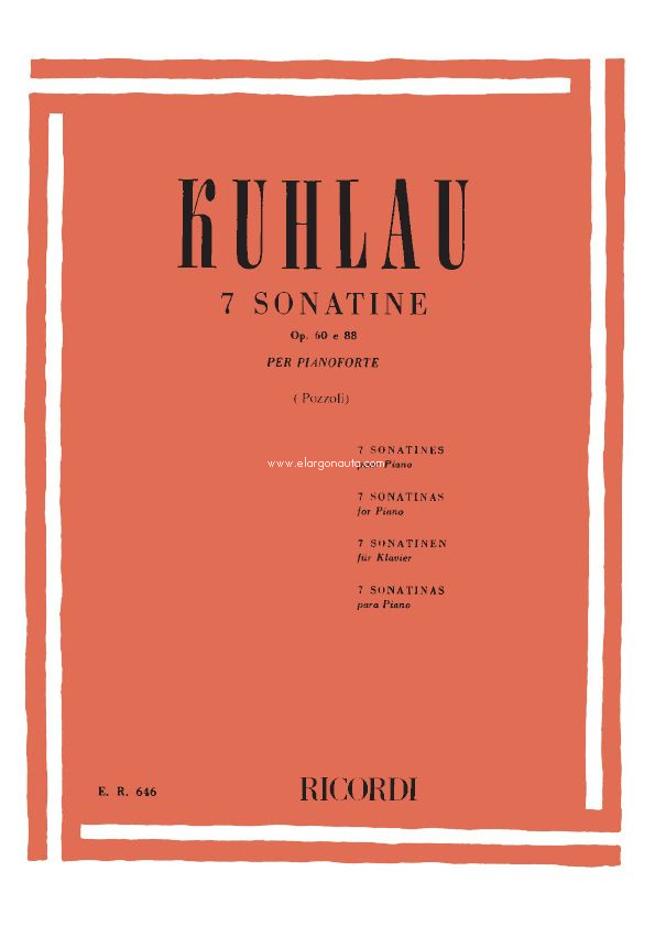 7 Sonatine Op. 60, Op. 88, per pianoforte