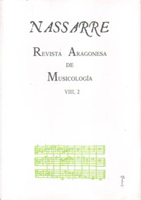 Nassarre 8-2. Revista Aragonesa de Musicología. 39139
