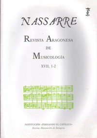 Nassarre 17-1/2. Revista Aragonesa de Musicología