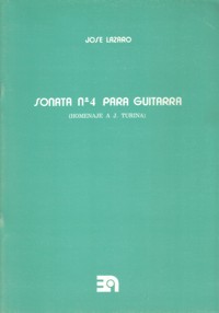 Sonata nº 4, para guitarra: Homenaje a Joaquín Turina