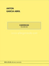 Cadencias, para violín. 39685