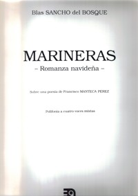 Marineras -Romanza navideña-, polifonía a cuatro voces mixtas