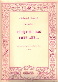 Puisqu'ici-bas toute âme..., op. 10, chant duo (2 soprani ou soprano et tenor) et piano <br>. 9790230791540