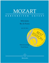Mitridate, Re di Ponto K. 87 (74a). Opera seria in three acts. Vocal Score. 9790006507092