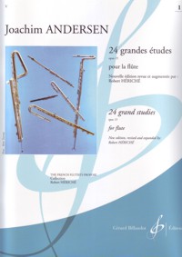 24 Grandes Etudes opus 15, pour la flûte. Vol. 1