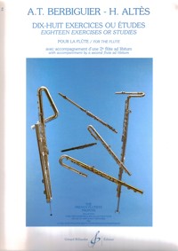 Dix-huit exercices ou études, pour la flûte, avec accompagnement d'une 2e flûte ad libitum