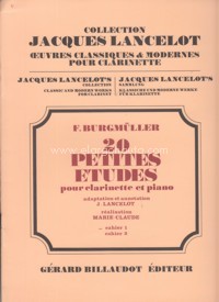 20 petites etudes, pour clarinette sib et piano. Vol. 1. 40961