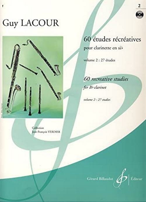 60 études récréatives pour clarinette en sib. Volume 2 : 27 études