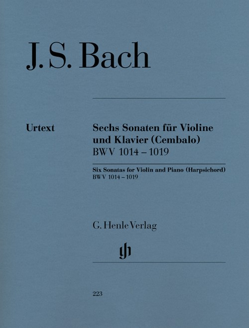 Sechs Sonaten für Violine und Klavier (Cembalo), BWV 1014-1019. 9790201802237