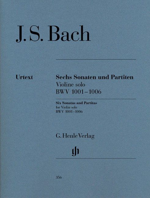 Sechs Sonaten und Partiten, Violine solo,  BWV 1001-1006 = Six Sonatas and Partitas for Violin solo, BWV 1001-1006. 9790201803562