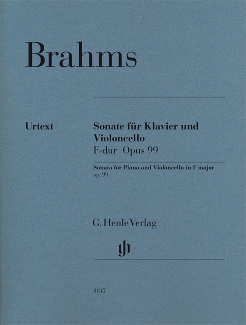 Sonata for Piano and Violoncello F major, op. 99. Urtext. 9790201811352
