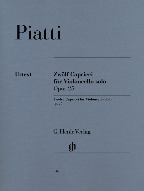 Zwölf Capricci für Violoncello Solo, op. 25. Urtext