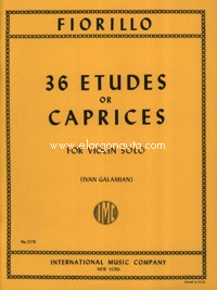 36 Etudes or Caprices, for violin